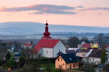 Slovakya 'nın Sloven Pravno köyündeki Gotik Kilisesi