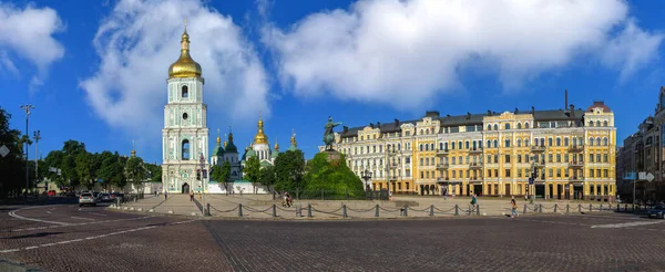 Kiev Oekraïne 2020 Sophia Square Kiev Oekraïne Een Zonnige Zomerochtend — Stockfoto