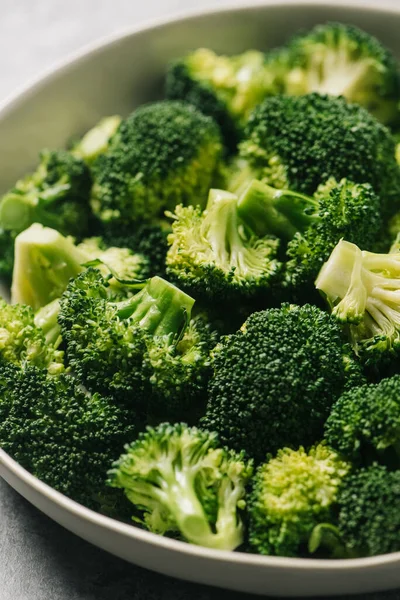 Broccoli Cotti Una Ciotola — Foto Stock