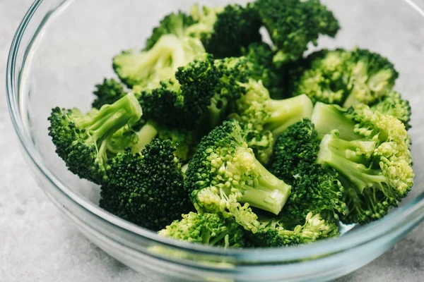 Ciotola Vibrante Broccoli Vapore — Foto Stock
