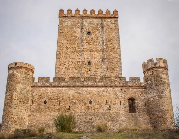 Burg Nogales Mittelalterliche Festung Aus Dem Jahrhundert Badajoz Extremadura Spanien — Stockfoto
