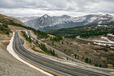 Cottonwood Pass Road in Colorado clipart
