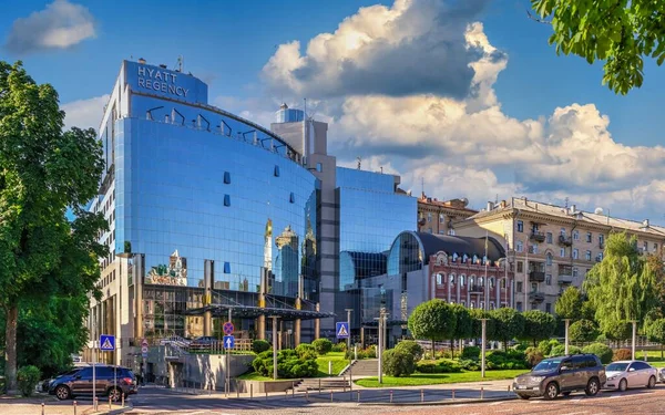 Kiev Oekraïne 2020 Hyatt Regency Hotel Het Sophia Plein Kiev — Stockfoto