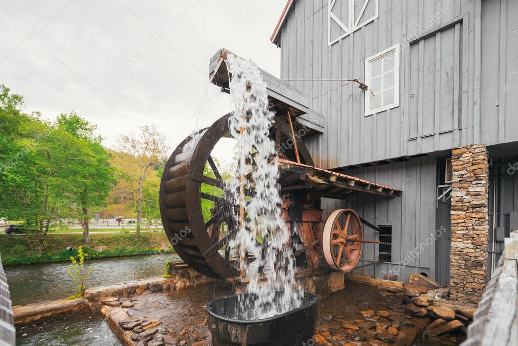 Water mill in Cherokee, North Carolina