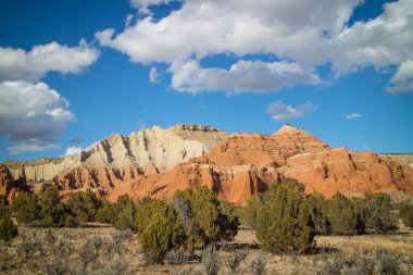 Kodachrome Havzası Eyalet Parkı 'ndaki kaya oluşumunun muhteşem bir görüntüsü