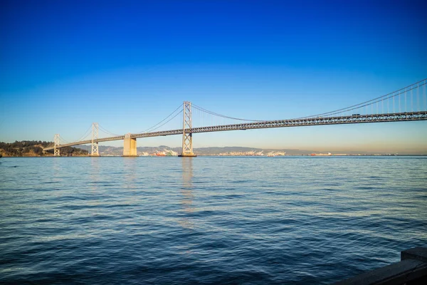 Vue Sur Pont Emblématique San Francisco Long Rive — Photo