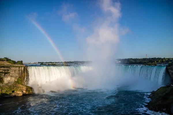Vacker Utsikt Över Vattenfallen Från Den Kanadensiska Sidan Det — Stockfoto