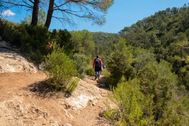 Bir bahar günü yürüyüş rotası.