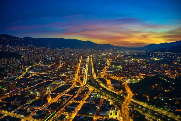 Medelln Colombia Avenida Regional Atardecer Sentidorte Sur — 图库照片