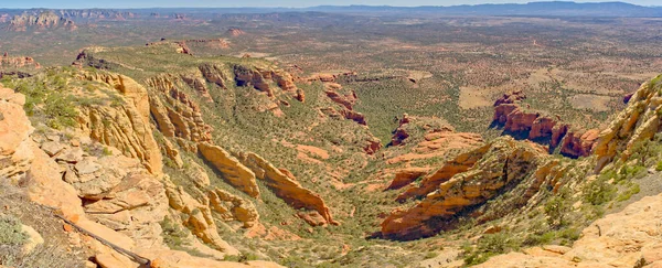 Een Diepe Kloof Aan Zuidkant Van Bear Mountain Sedona Arizona — Stockfoto
