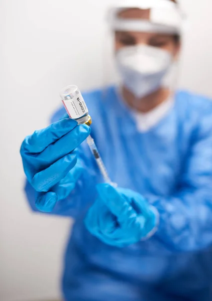 Pessoal Médico Que Enfrenta Dias Difíceis Hospitais Para Tratamentos Vívidos — Fotografia de Stock