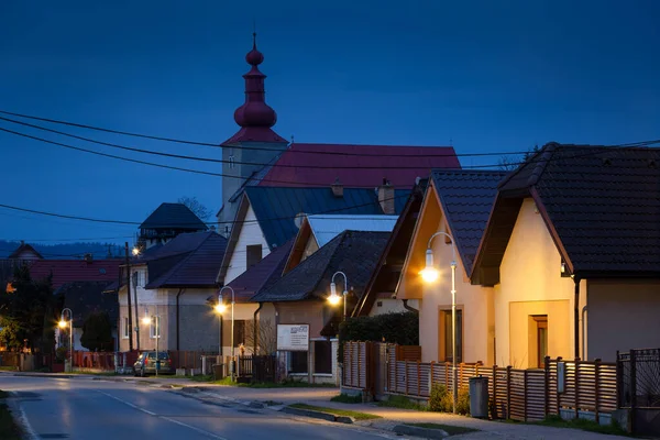 Gótikus Templom Falu Slovenske Pravno Szlovákia — Stock Fotó