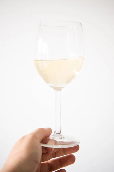 Copo Vinho Branco — Fotografia de Stock