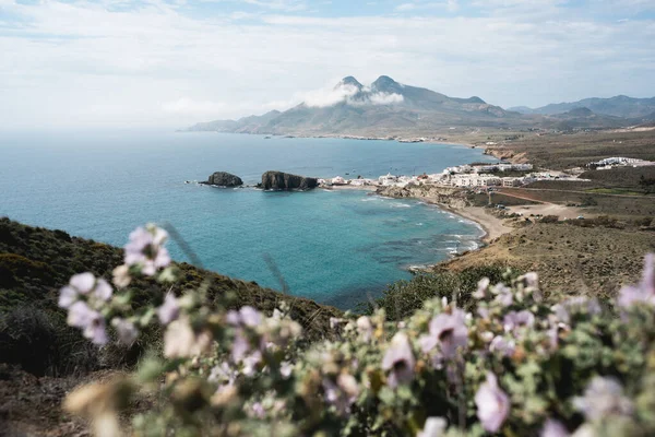 Uma Vila Piscatória Costa Mediterrâneo Época Primavera — Fotografia de Stock