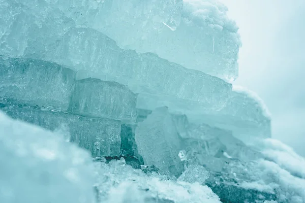 Vrstvy Roztříštěného Modrého Ledu — Stock fotografie