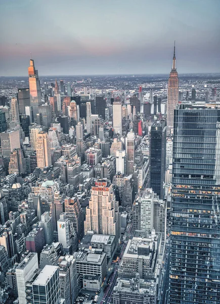 Miasto Panorama Nowy Jork Usa Widok Budynki Krajobrazy Miasta Piękna — Zdjęcie stockowe