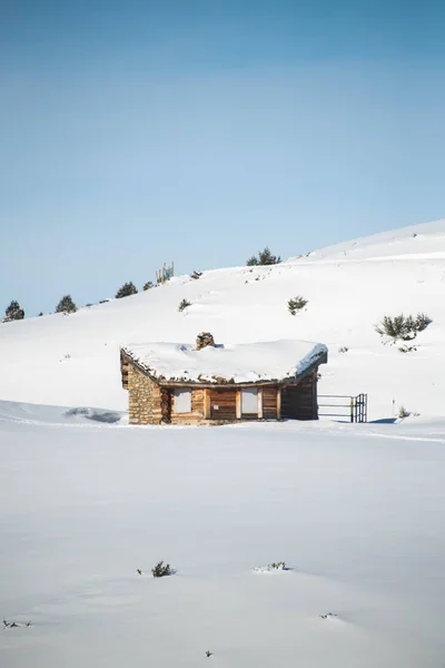 Cabin Snow — Stock Photo, Image