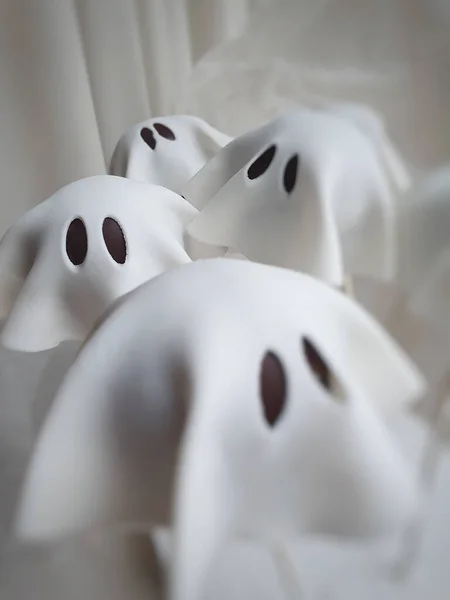 Ramo Pastel Fantasma Blanco Estallido Decoración Pastelería Halloween —  Fotos de Stock