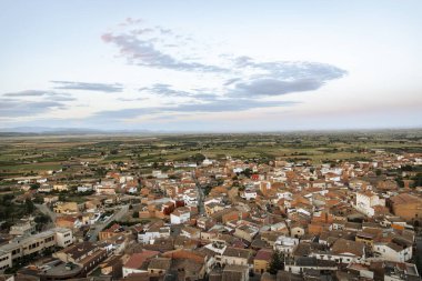 Bir İspanyol kasabasının havadan görünüşü