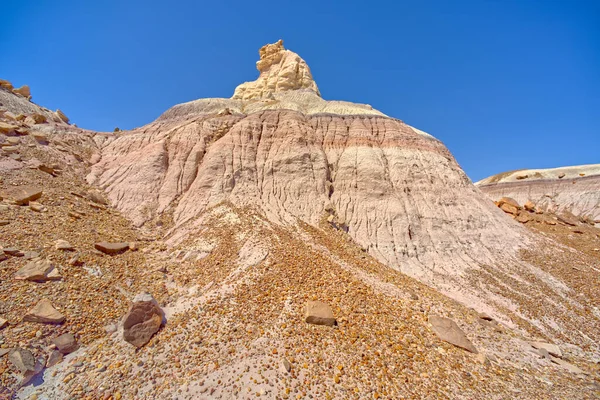 Rock Hoodoo Längs Basen Blue Mesa Petrified Forest National Park — Stockfoto