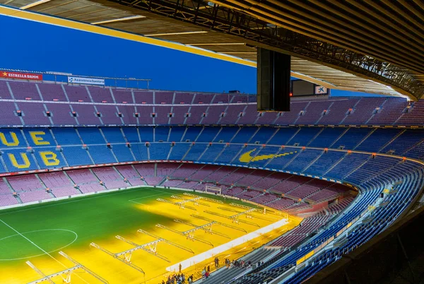 Barcelona Stadium Camp Nou Public — Stock Photo, Image