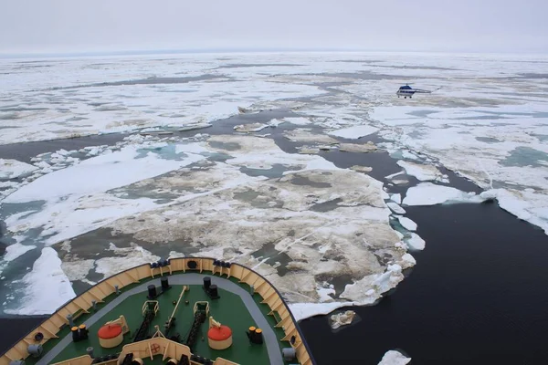 Icebreaker Deck Batents Sea — Stock Photo, Image