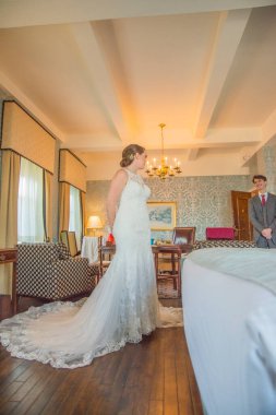 First look for bride and groom