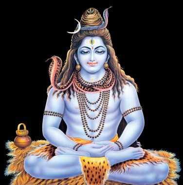 Hindu Tanrısı Shiva Dijital Resim