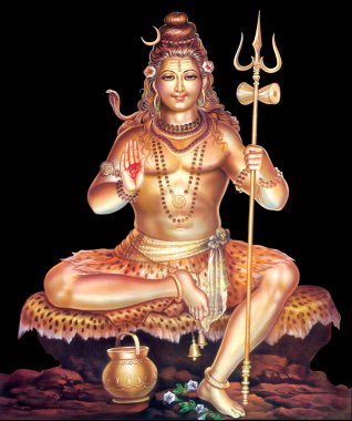 Hindu Tanrısı Shiva Dijital Resim
