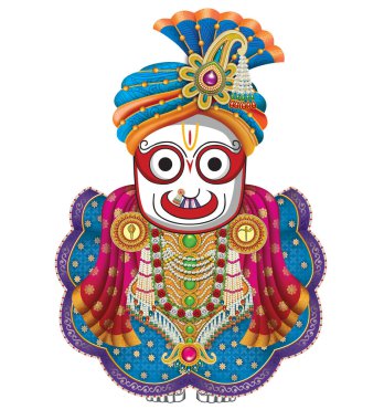 Yüksek Çözünürlüklü Hint Tanrısı Lord Jagannath Dijital Görüntüleri
