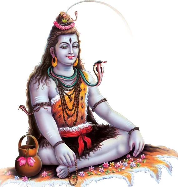 Hindu Tanrısı Shiva Dijital Resim — Stok fotoğraf