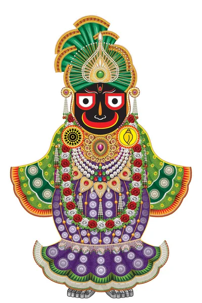 Immagini Digitali Alta Risoluzione Del Dio Indiano Lord Jagannath — Foto Stock