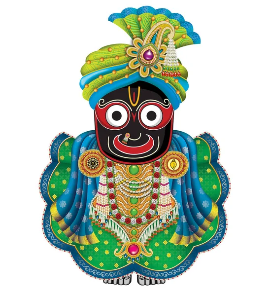 Immagini Digitali Alta Risoluzione Del Dio Indiano Lord Jagannath — Foto Stock