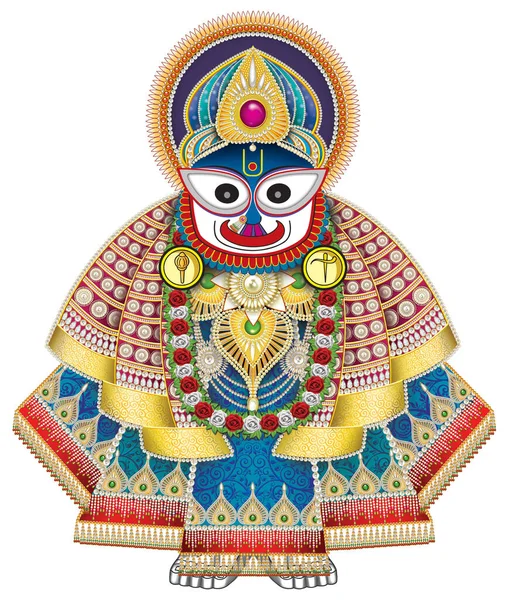 Immagini Digitali Alta Risoluzione Del Dio Indiano Lord Jagannath — Foto Stock