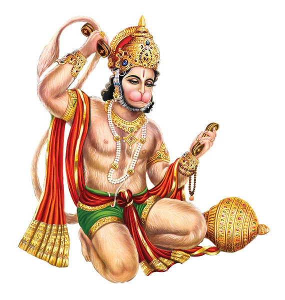 Rama Vakta Indiska Lord Hanuman — Stockfoto