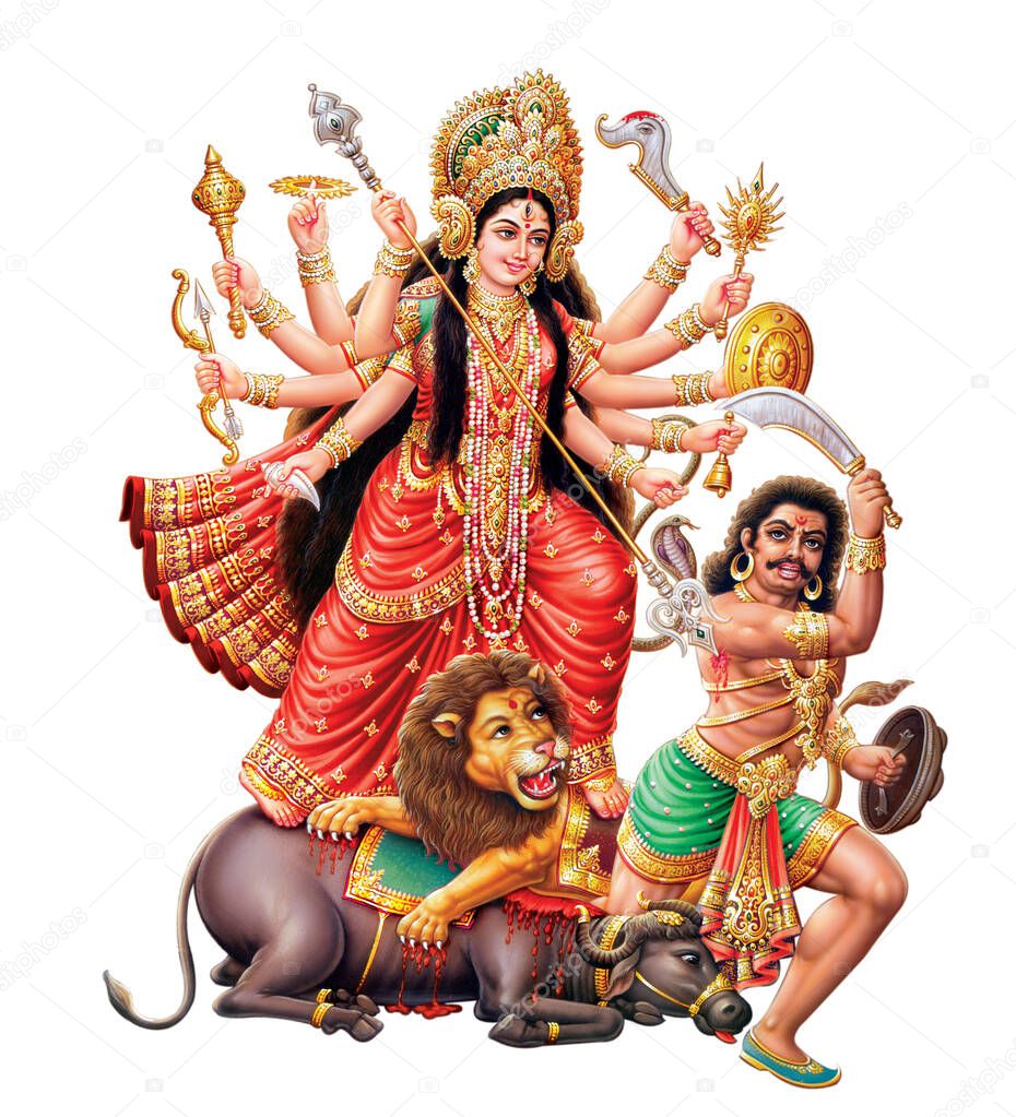 Hindu Festival Goddess Dugra High Resolution photo