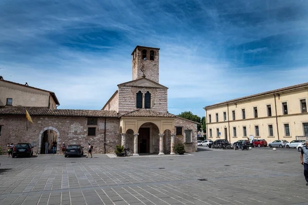 Foligno Olaszország Július 2021 Foligno Templom Santa Maria Infraportas Város — Stock Fotó