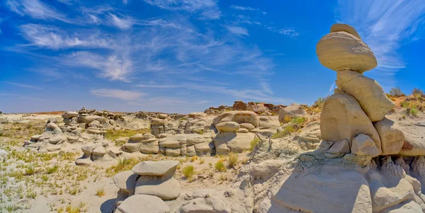 Fält Hoodoos Goblin Garden Flat Tops Petrified Forest National Park — Stockfoto