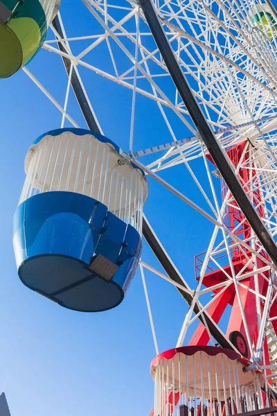 Close Ferris Wheel Carriages Amusement Park Sydney Australia — ストック写真