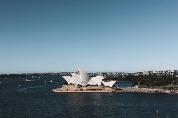 Sydney Opera Binası Manzaralı Liman Köprüsü Sydney — Stok fotoğraf