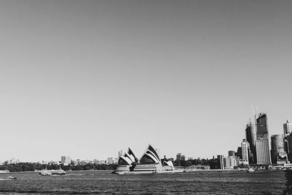 Sydney Opera Binası Manzaralı Liman Köprüsü Sydney — Stok fotoğraf