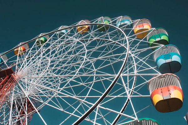 Uma Carruagem Roda Gigante Colorida Parque Diversões Sydney Austrália — Fotografia de Stock