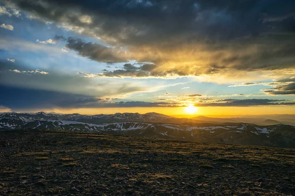 Ηλιοβασίλεμα Στην Άγρια Φύση James Peak Κολοράντο — Φωτογραφία Αρχείου