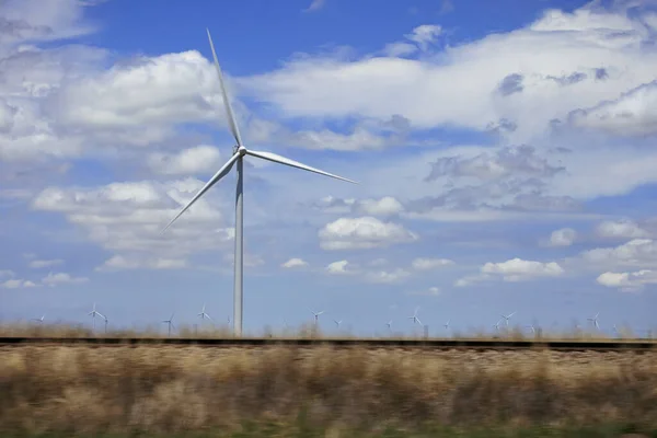 Wind Turbines Generate Electricity West Texas — Stock Photo, Image
