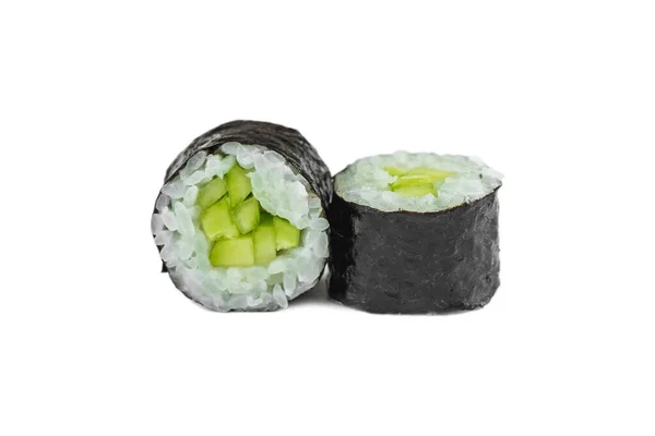 Tradizionale Giapponese Piatto Sushi Rotoli Con Cetriolo — Foto Stock