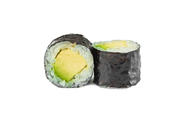 Avokado Ile Geleneksel Japon Yemeği Suşi Maki — Stok fotoğraf