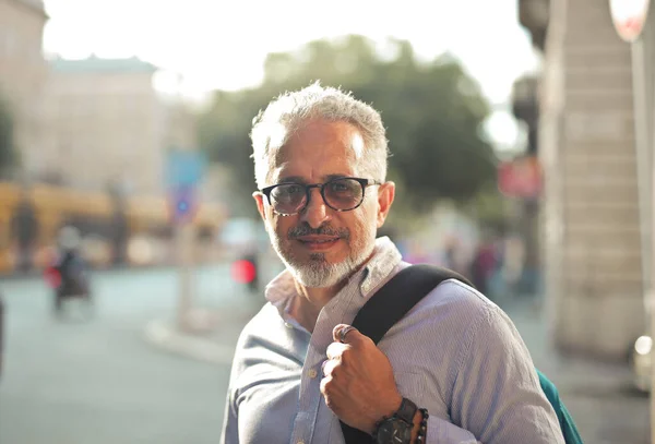 portrait of Iranian man in the street