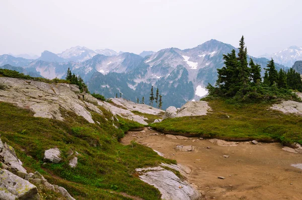 Smokey Views North Cascade Mountains — Stock Photo, Image