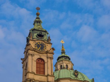 Saat Kulesi, St. Nicholas Kilisesi (Mal Strana), Prag, Çek Cumhuriyeti