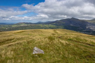 Snowdonia Ulusal Parkı, Bronaber, Galler 'deki tipik manzara.